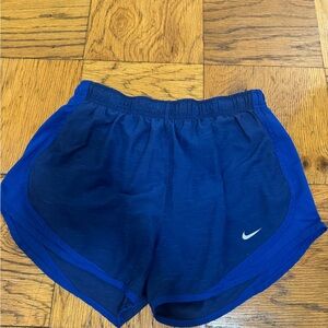 Dark blue Nike women’s athletic shorts. Size large. Dry fit